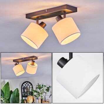 Bassagoda Deckenleuchte Schwarz, 2-flammig