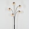 Koyoto Stehleuchte Glas 15 cm Bernsteinfarben, Klar, 5-flammig