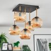 Koyoto Deckenleuchte Glas 15 cm Gold, Schwarz, 5-flammig