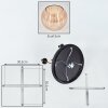 Koyoto Deckenleuchte Glas 15 cm Messing, Schwarz, 5-flammig
