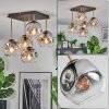 Ripoll Deckenleuchte Glas 15 cm Gold, Schwarz, 5-flammig