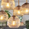 Ripoll Deckenleuchte Glas 15 cm Gold, Schwarz, 5-flammig