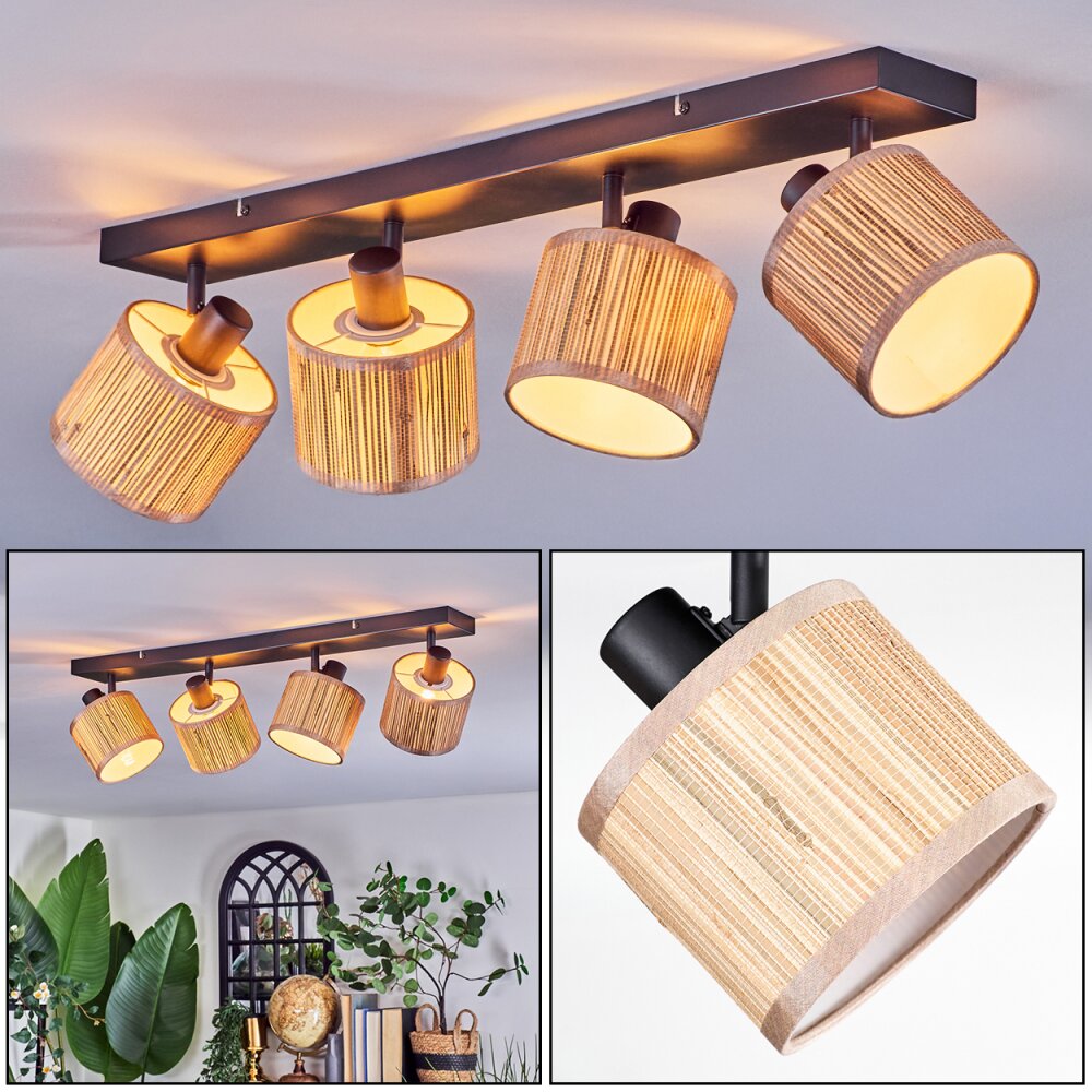 Bongal Deckenleuchte Schwarz, 4-flammig main product photo