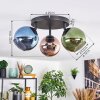 Koyoto Deckenleuchte Glas 15 cm Blau, Grün, Kupferfarben, 3-flammig