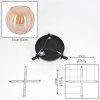Koyoto Deckenleuchte Glas 15 cm Bernsteinfarben, 3-flammig
