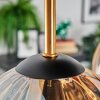 Koyoto Deckenleuchte Glas 15 cm Messing, Schwarz, 5-flammig