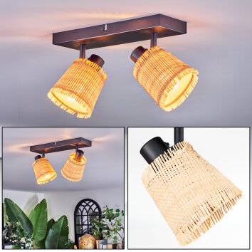 Lindberg Deckenleuchte Schwarz, 2-flammig