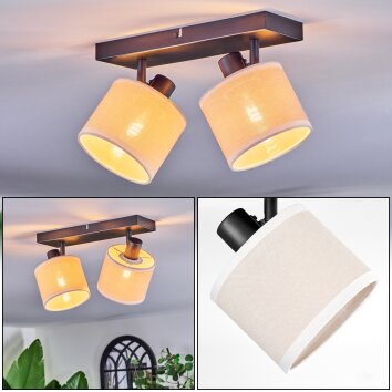 Bassagoda Deckenleuchte Schwarz, 2-flammig