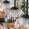 Ripoll Hängeleuchte Glas 15 cm Naturfarben, Schwarz, 5-flammig
