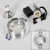 Monthois Einbauleuchte LED Chrom, Nickel-Matt, 1-flammig