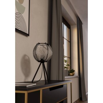 EGLO WAVERTON Tischleuchte Schwarz, 1-flammig