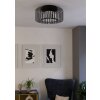 EGLO GINESTRONE-Z Deckenleuchte LED Schwarz, 1-flammig, Farbwechsler