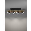 EGLO HORNWOOD-Z Deckenleuchte LED Braun, Schwarz, 4-flammig, Farbwechsler