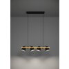 EGLO HORNWOOD-Z Hängeleuchte LED Braun, Schwarz, 4-flammig, Farbwechsler