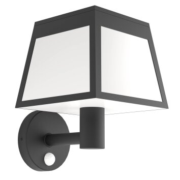 EGLO ALTILIA Solarleuchte LED Schwarz, 1-flammig, Bewegungsmelder