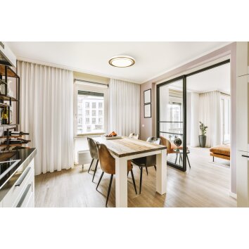 EGLO MOSCHETTA Deckenleuchte LED Gold, Farbwechsler