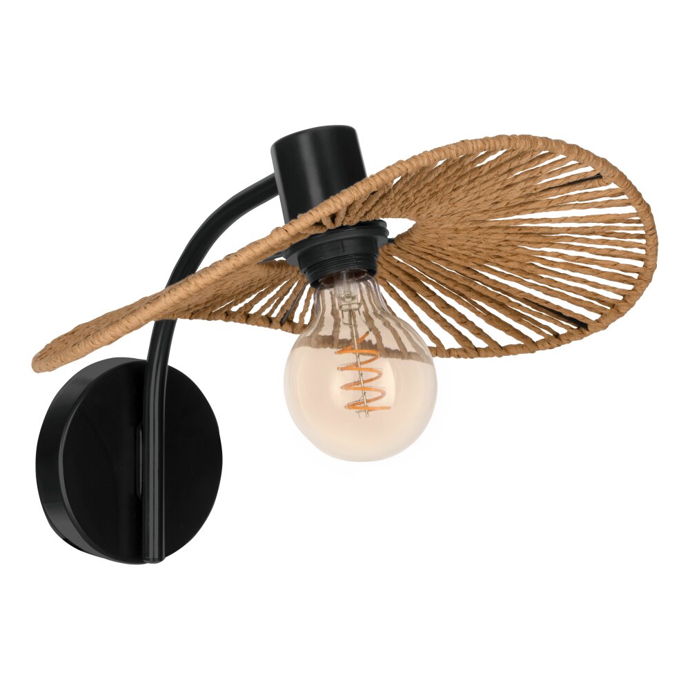 EGLO SIRUELA Wandleuchte Schwarz, 1-flammig main product photo