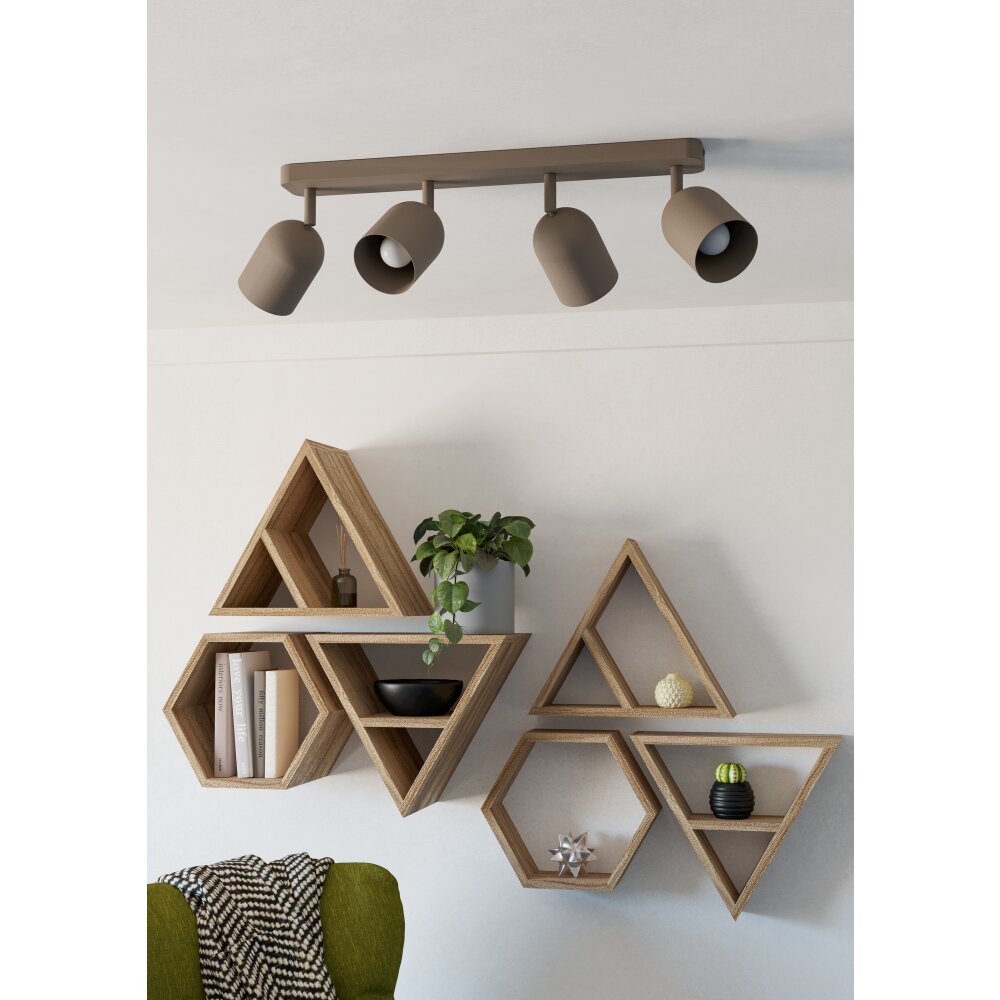 EGLO TILSTON Deckenleuchte Sandfarben, 4-flammig main product photo
