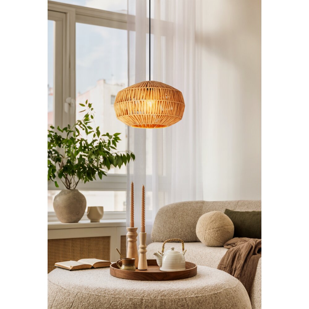 EGLO SHELDON Hängeleuchte Schwarz, 1-flammig main product photo