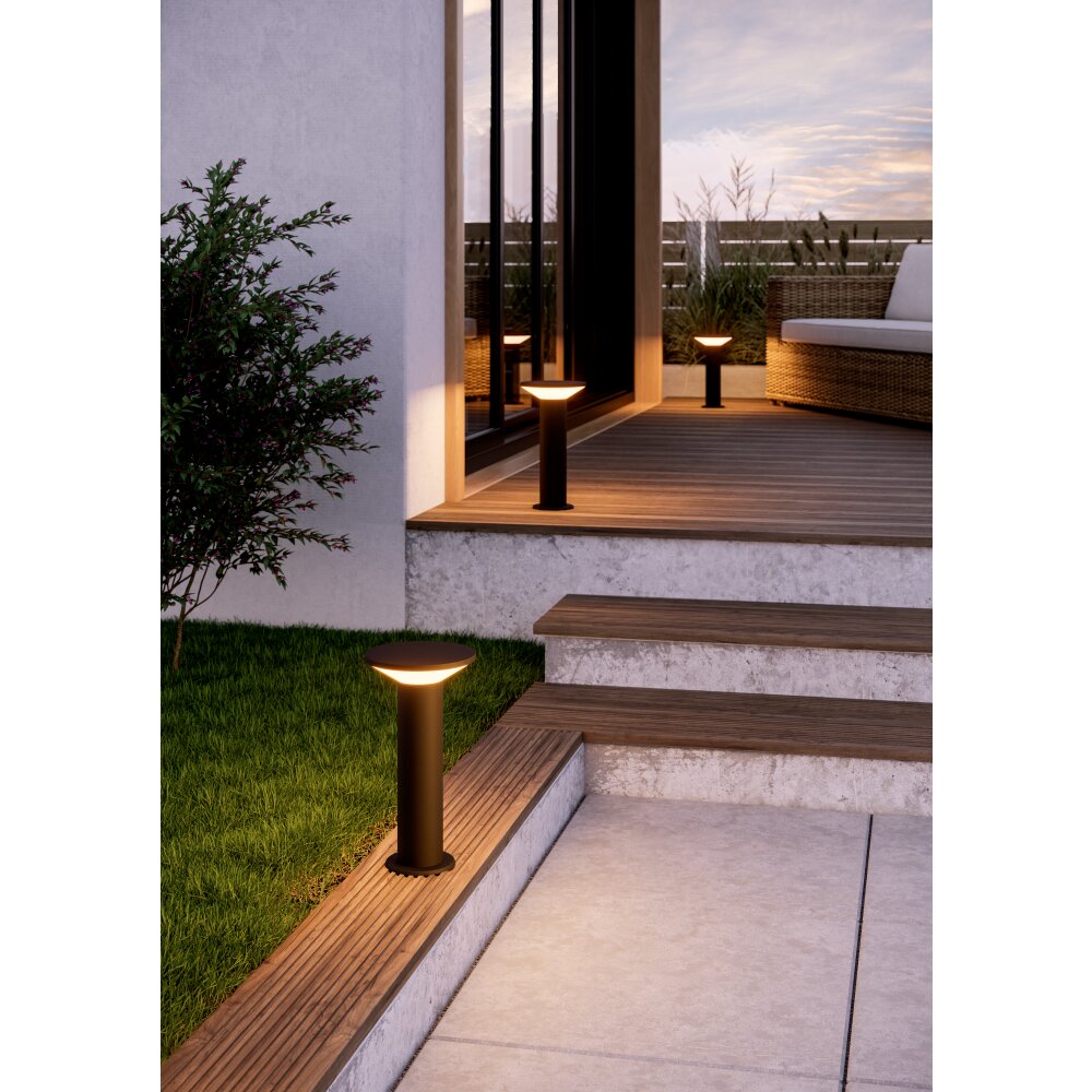 EGLO RIGOSA Sockelleuchte LED Schwarz, 1-flammig main product photo