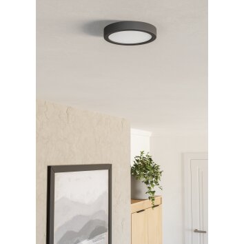 EGLO FUEVA 6 Deckenleuchte LED Schwarz, Farbwechsler