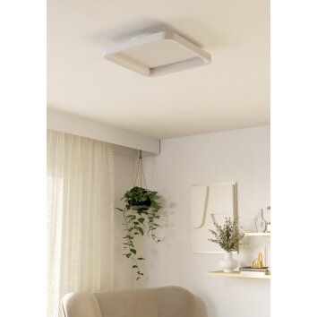 EGLO LORETELLO Deckenleuchte LED Weiß, Fernbedienung
