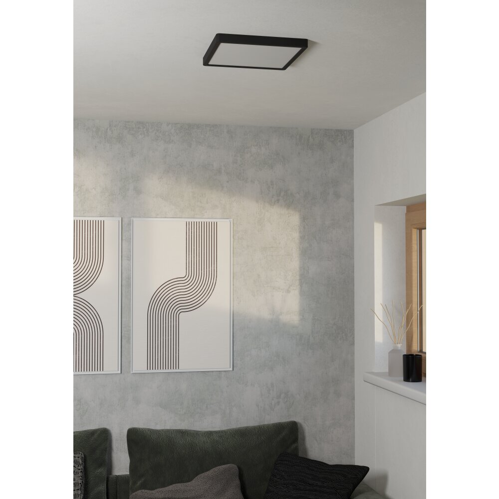 EGLO FUEVA 6 Deckenleuchte LED Schwarz, Farbwechsler main product photo