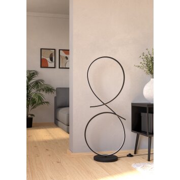 EGLO SERPINS Stehleuchte LED Schwarz