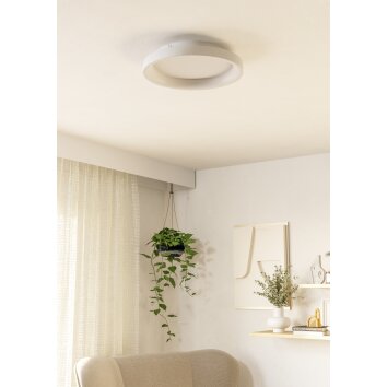 EGLO LORETELLO Deckenleuchte LED Weiß, Fernbedienung