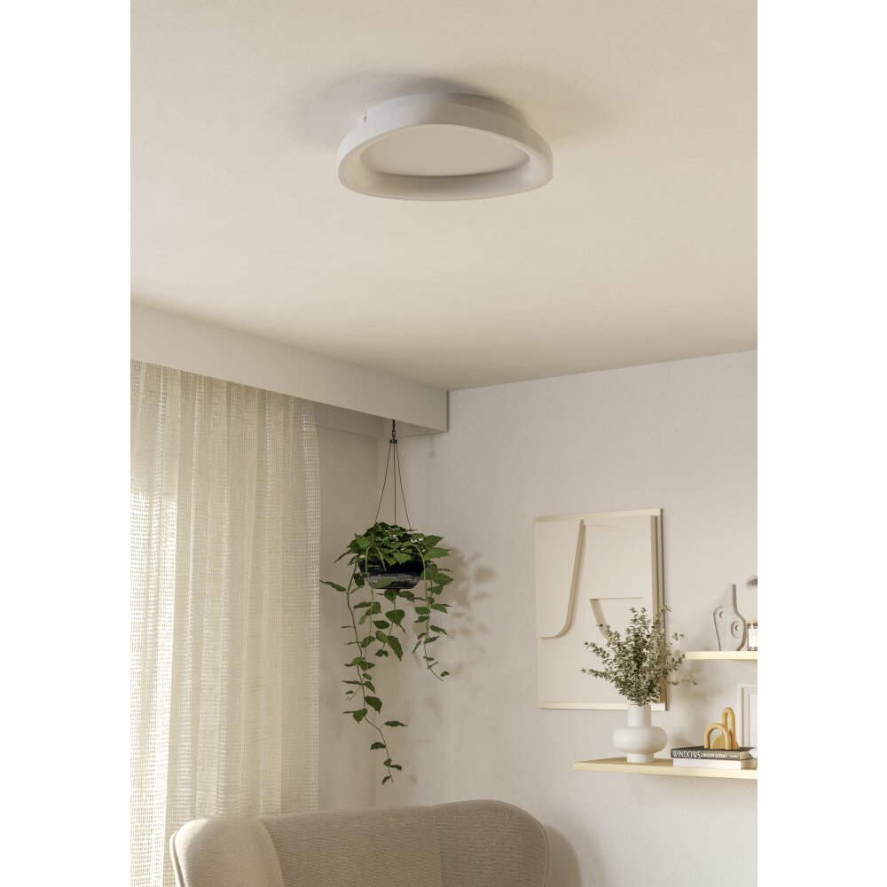 EGLO LORETELLO Deckenleuchte LED Weiß, Fernbedienung main product photo