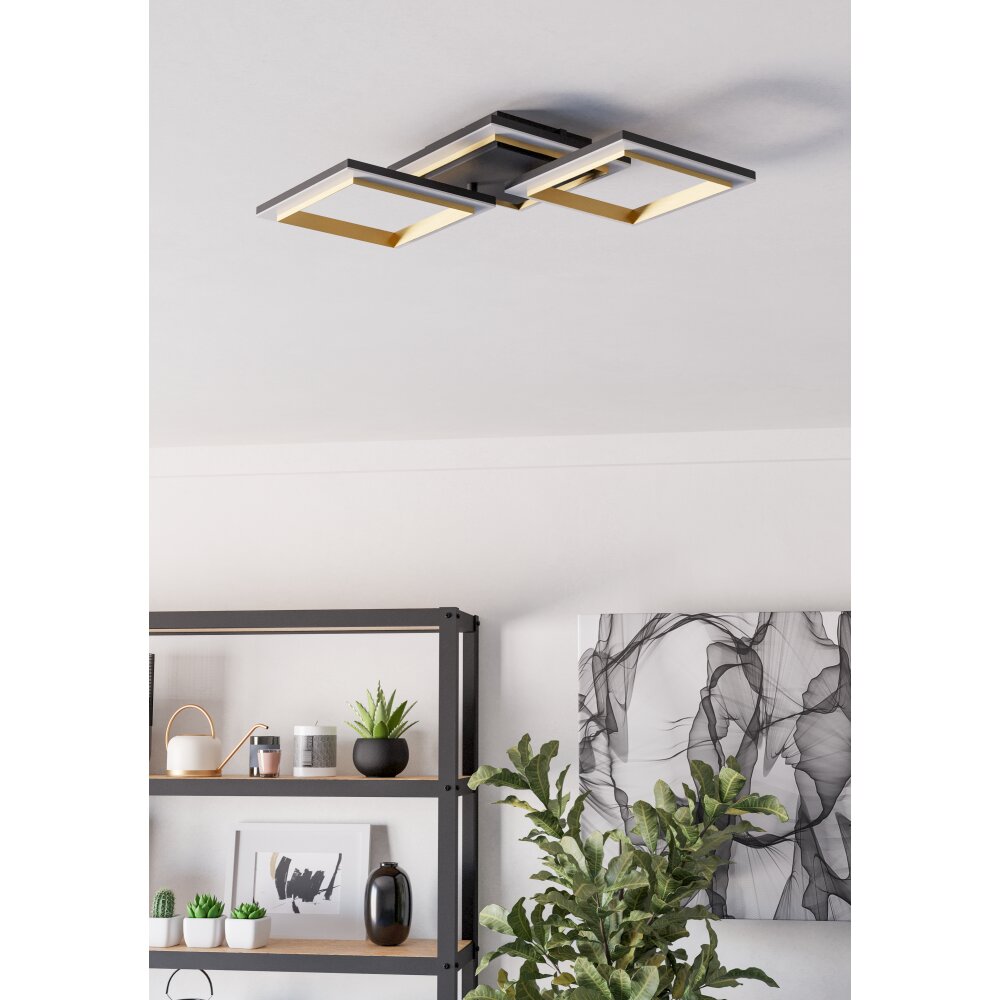 EGLO CALLIERA Deckenleuchte LED Messing, Schwarz main product photo