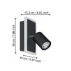 EGLO RIMBOCCHI 1 Wandleuchte LED Schwarz