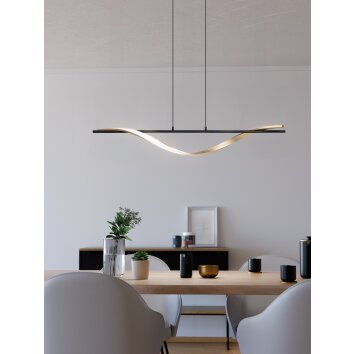 EGLO CONAPRATO Hängeleuchte LED Messing, Schwarz