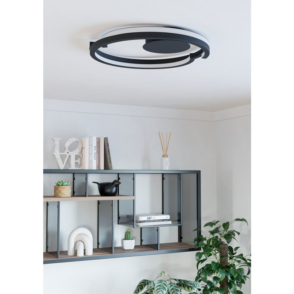 EGLO MEZZOMONTE Deckenleuchte LED Schwarz, Fernbedienung main product photo