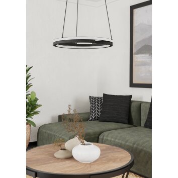 EGLO MEZZOMONTE Hängeleuchte LED Schwarz, Fernbedienung