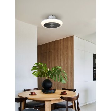 EGLO SAYULITA 1 Leuchte mit Ventilator LED Weiß, Fernbedienung