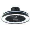 EGLO VALLONIA Leuchte mit Ventilator LED Schwarz, Fernbedienung, Farbwechsler