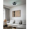 EGLO VALLONIA 1 Leuchte mit Ventilator LED Schwarz, Fernbedienung, Farbwechsler