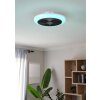EGLO SAYULITA 1 Leuchte mit Ventilator LED Schwarz, Weiß, Fernbedienung, Farbwechsler