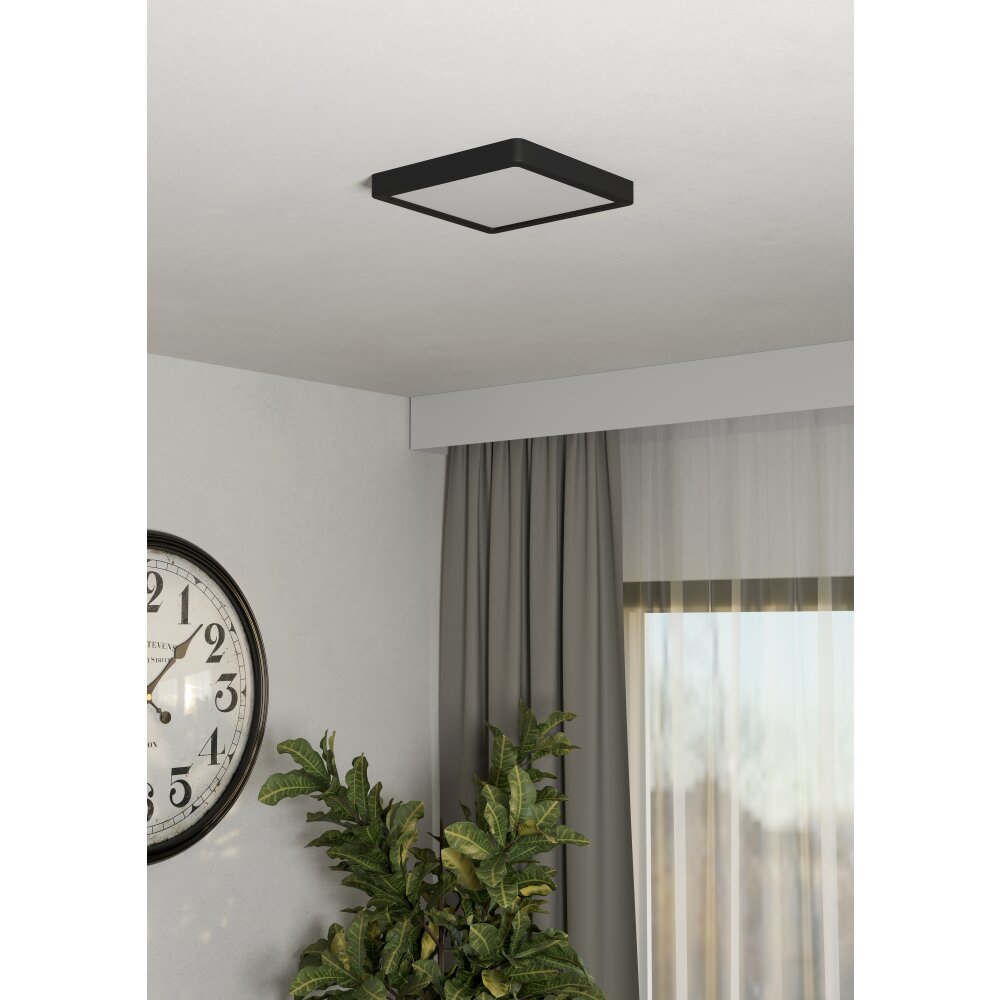 EGLO FUEVA 6-Z Deckenleuchte LED Schwarz, Farbwechsler main product photo