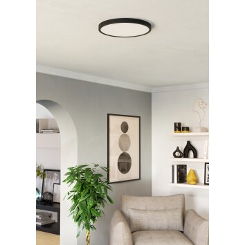 EGLO FUEVA 6-Z Deckenleuchte LED Schwarz, Farbwechsler