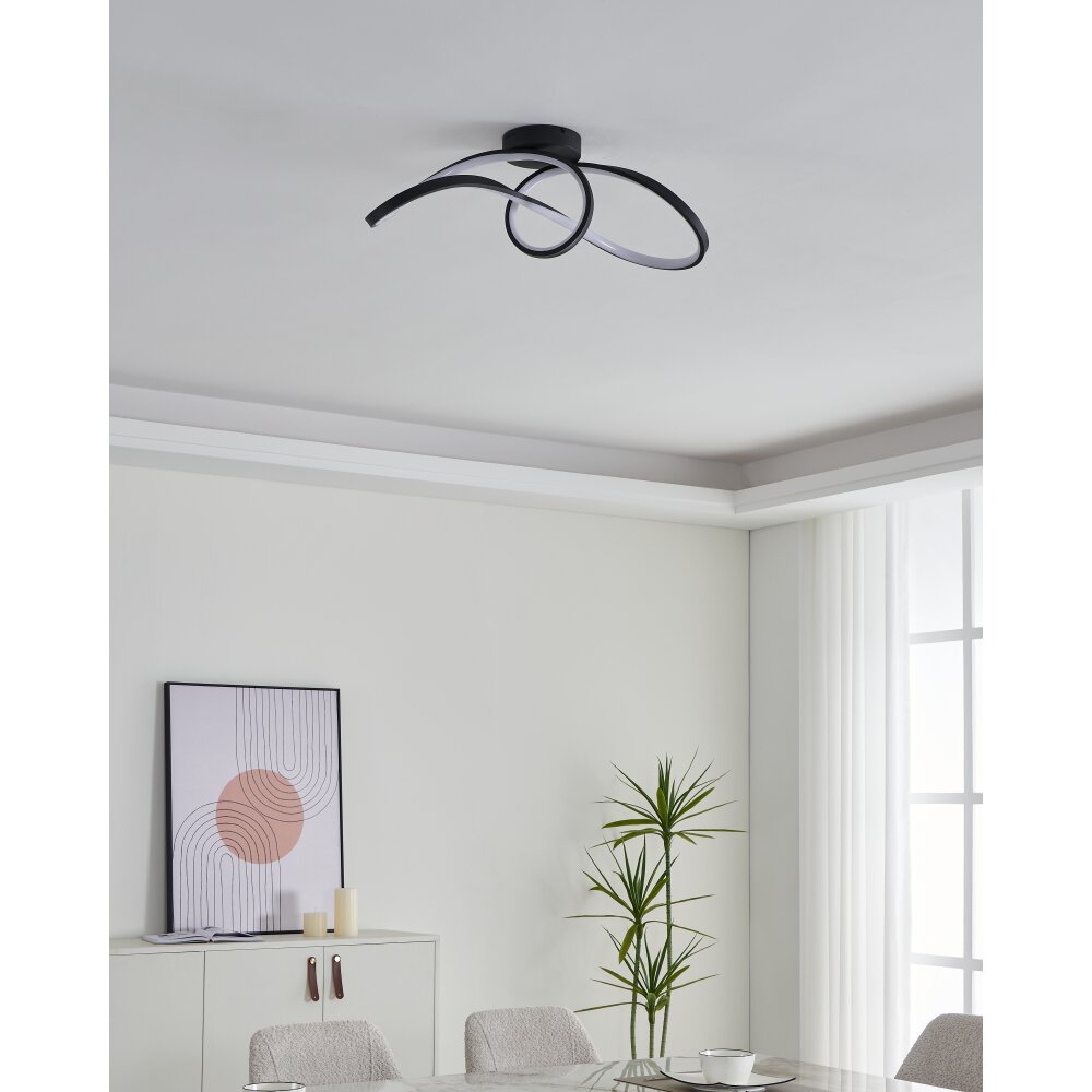 EGLO CALAROSSA-Z Deckenleuchte LED Schwarz, Farbwechsler main product photo