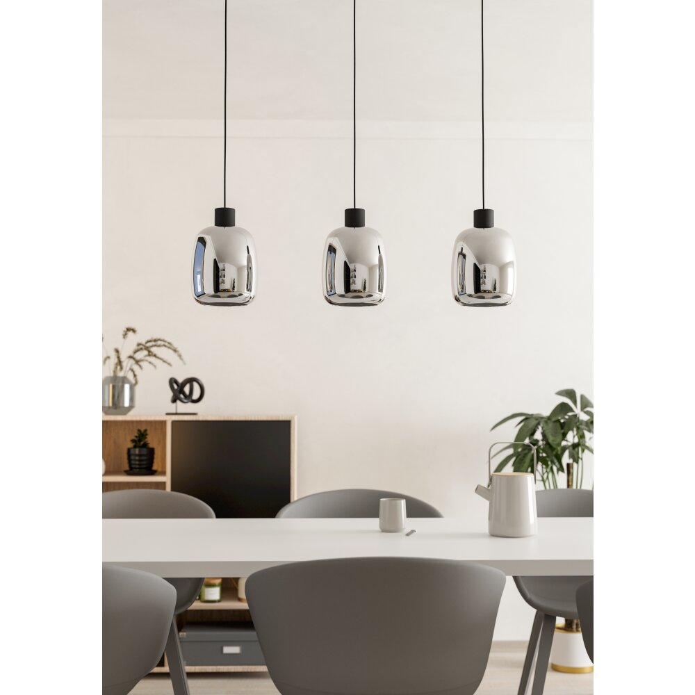 EGLO MOLOCHIO-Z Hängeleuchte LED Schwarz, Farbwechsler main product photo