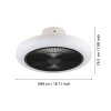 EGLO KOSTRENA Leuchte mit Ventilator LED Schwarz, Weiß, Fernbedienung