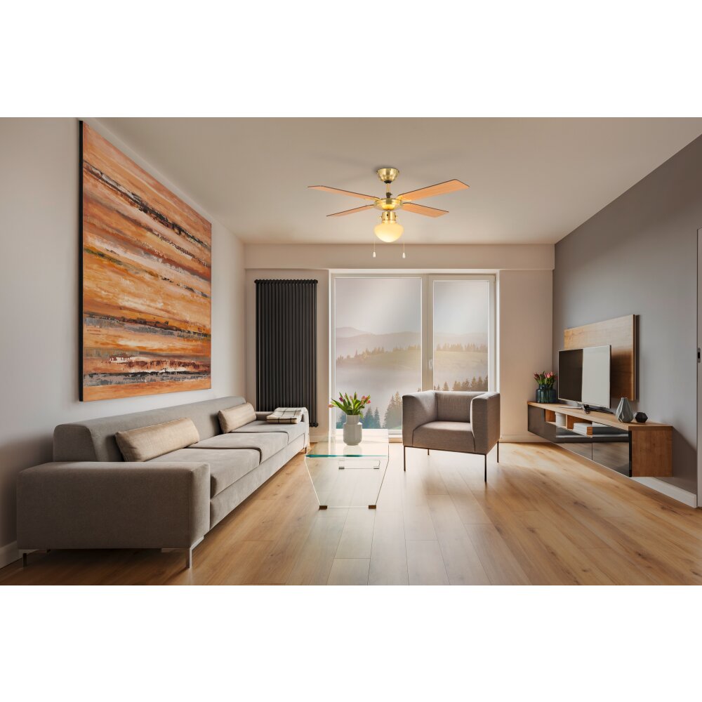 EGLO FORTALEZA Deckenventilator & Licht Brüniert main product photo