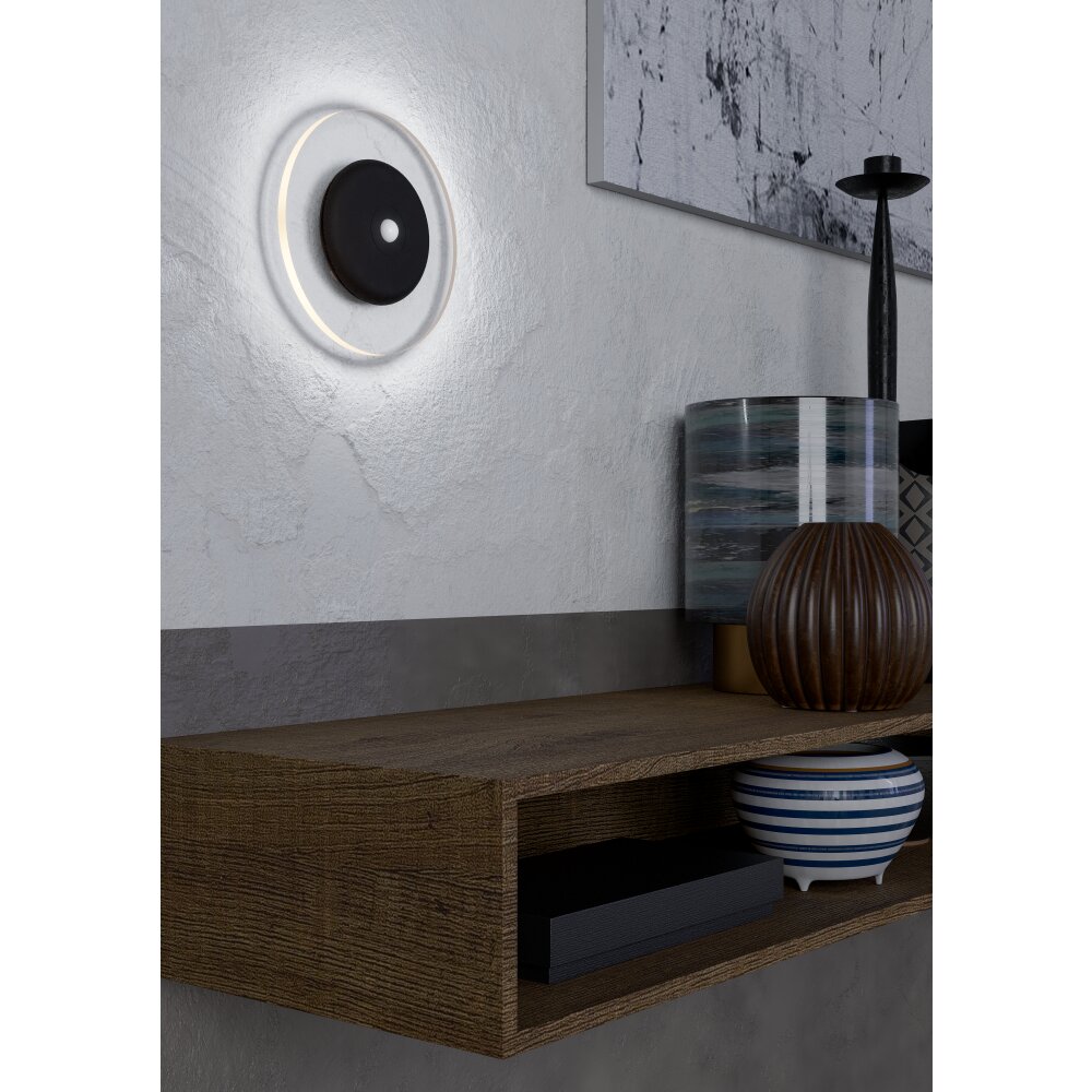 EGLO TREPELLA Wandleuchte LED Schwarz, Bewegungsmelder, Fernbedienung, Farbwechsler main product photo