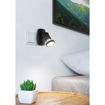 EGLO PARRINI Steckerleuchte LED Schwarz