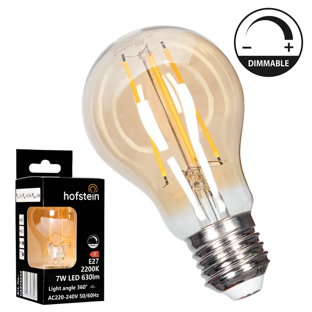 LED Leuchtmittel E27 7 Watt 2200 Kelvin 630 Lumen main product photo