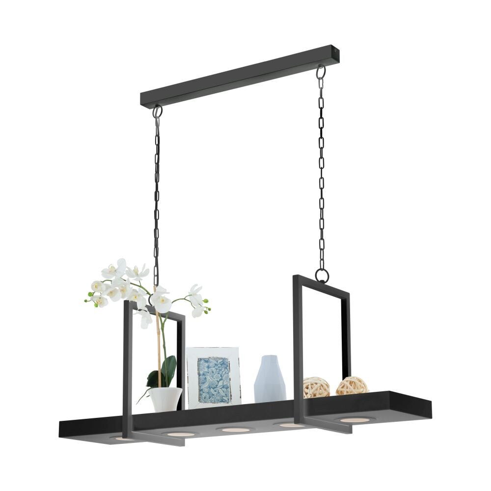 Eglo CALAMONA Hängeleuchte LED Schwarz, 6-flammig, Fernbedienung, Farbwechsler main product photo