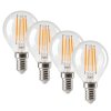 LED E14 4er Set 4 Watt 3000 Kelvin 400 Lumen